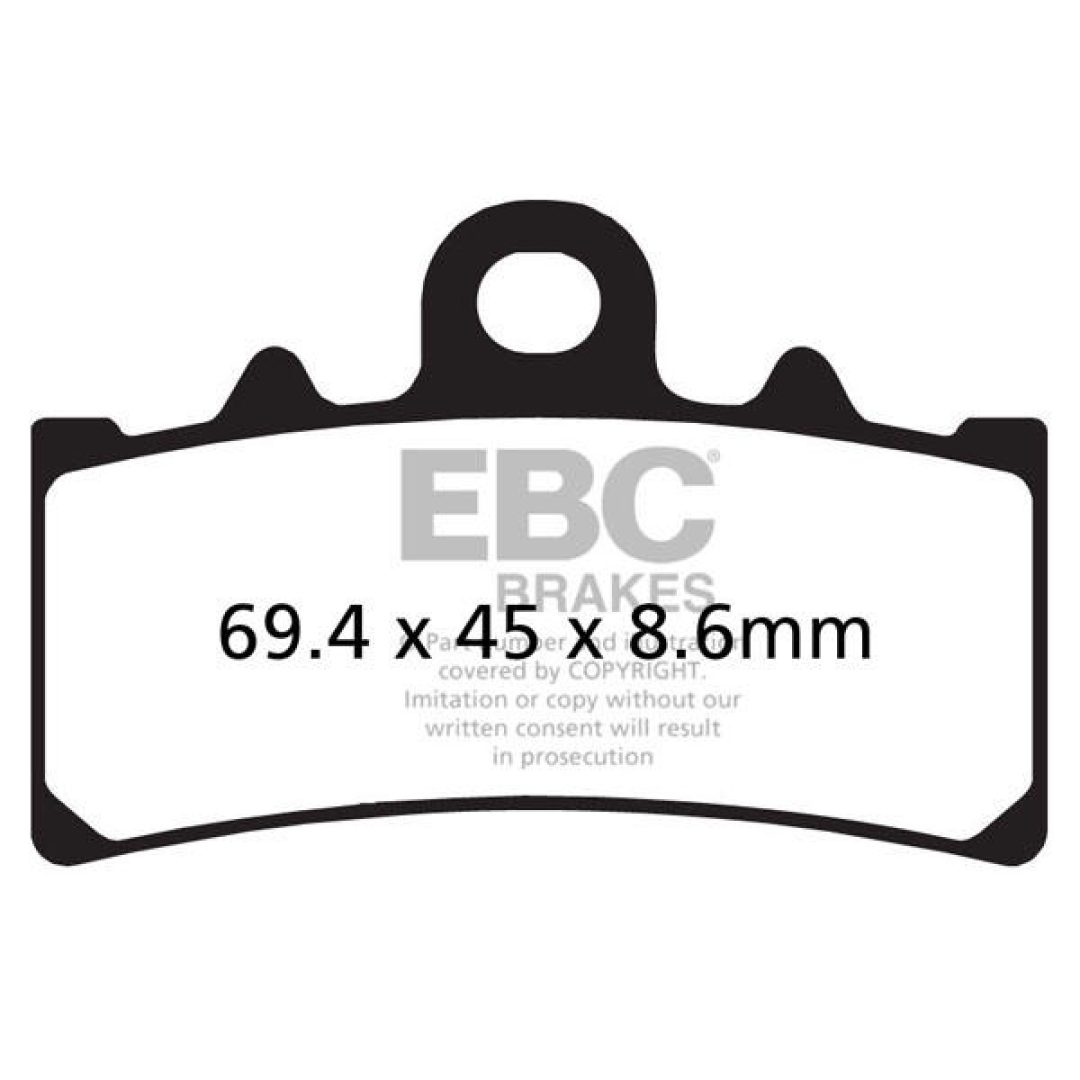 Bromsbelägg FRAM Extreme Pro EBC Fram