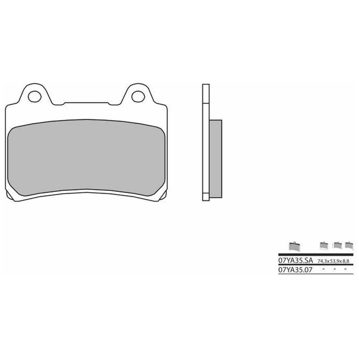 Bromsbelägg FRAM Kolkeramik Brembo – bild 2