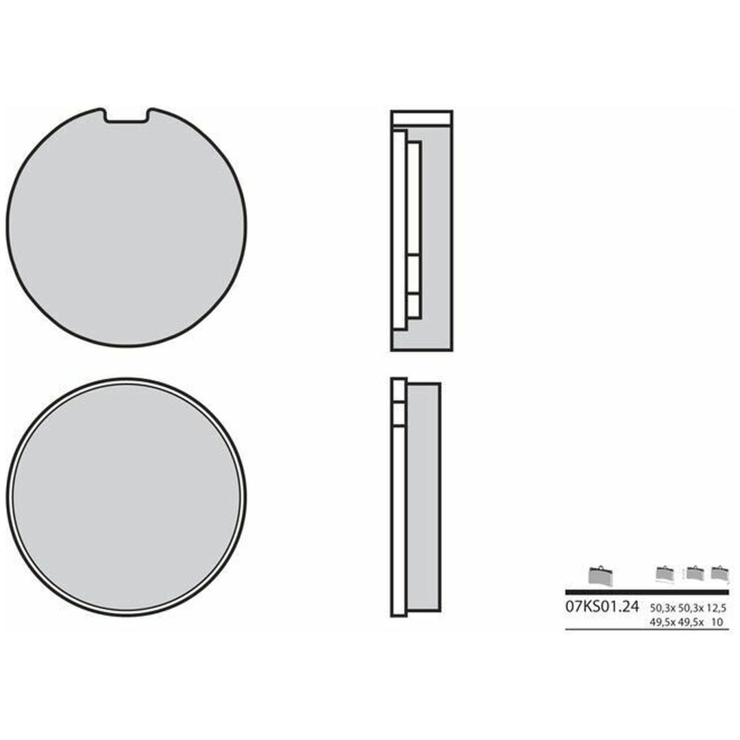 Bromsbelägg FRAM Kolkeramik Brembo – bild 2
