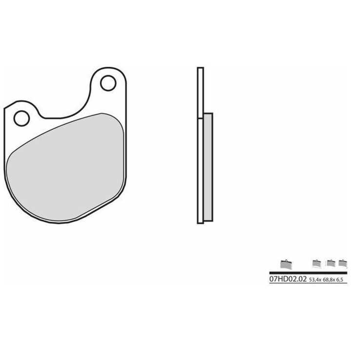 Bromsbelägg FRAM Kolkeramik Brembo – bild 2