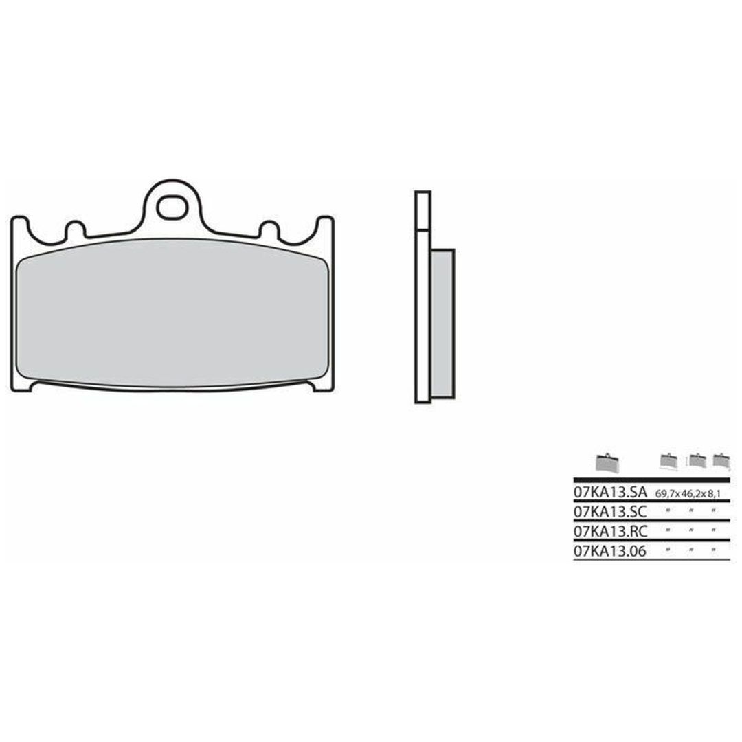 Bromsbelägg FRAM Kolkeramik Brembo – bild 2