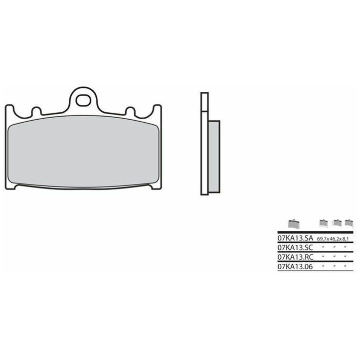 Bromsbelägg FRAM Kolkeramik Brembo – bild 2