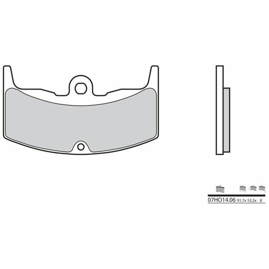 Bromsbelägg FRAM Kolkeramik Brembo – bild 2