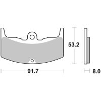 Bromsbelägg FRAM Kolkeramik Brembo