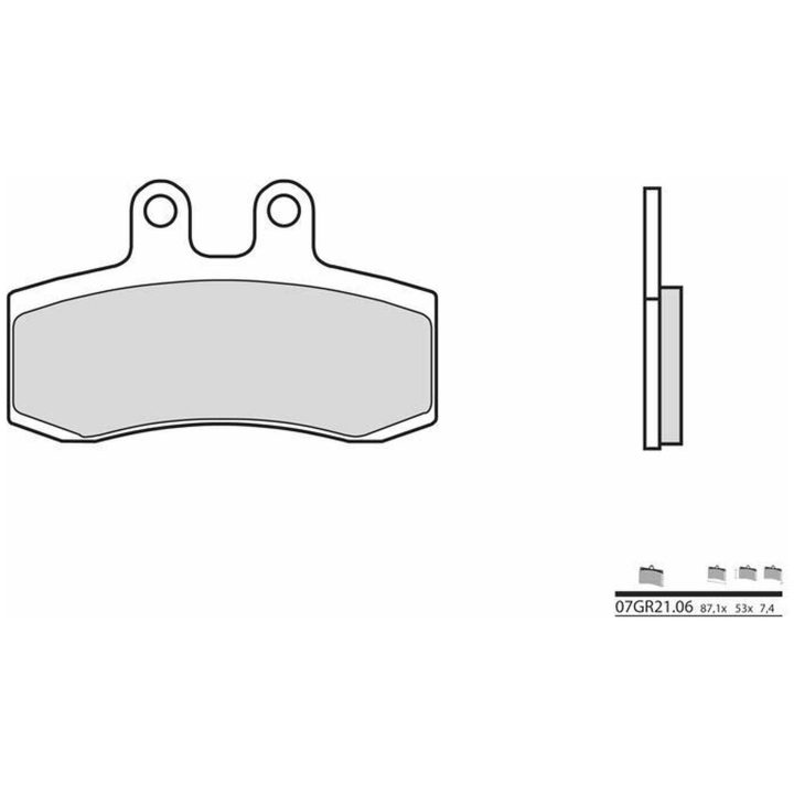Bromsbelägg FRAM Kolkeramik Brembo – bild 2