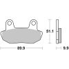 Bromsbelägg FRAM Kolkeramik Brembo – miniatyr 1