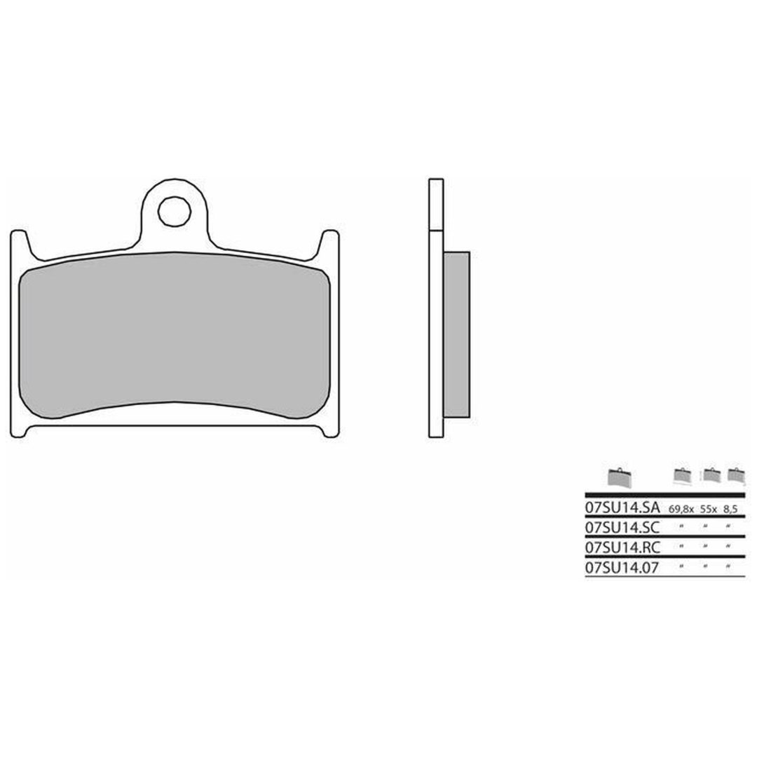 Bromsbelägg FRAM Kolkeramik Brembo – bild 2