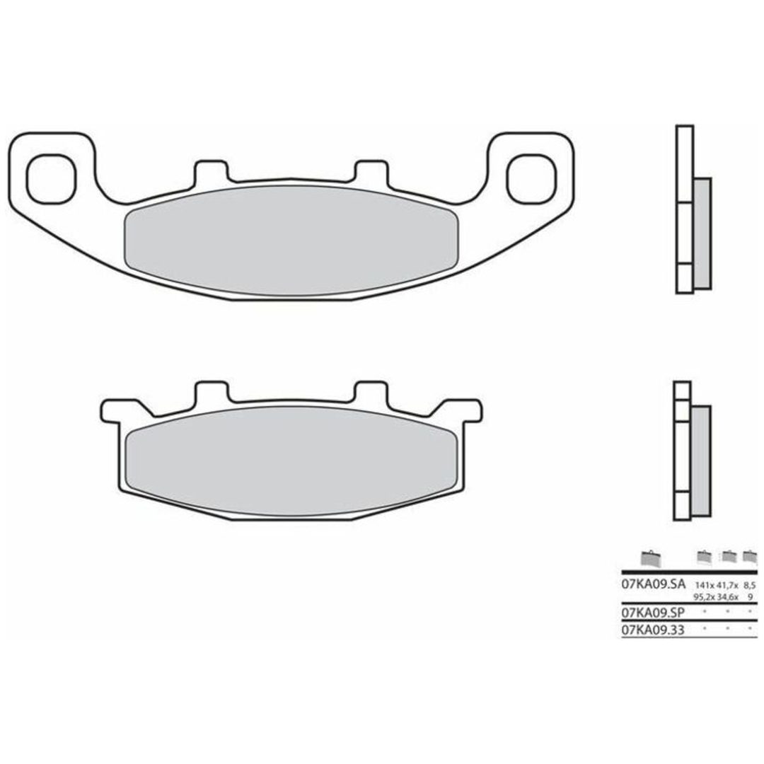 Bromsbelägg FRAM Kolkeramik Brembo – bild 2