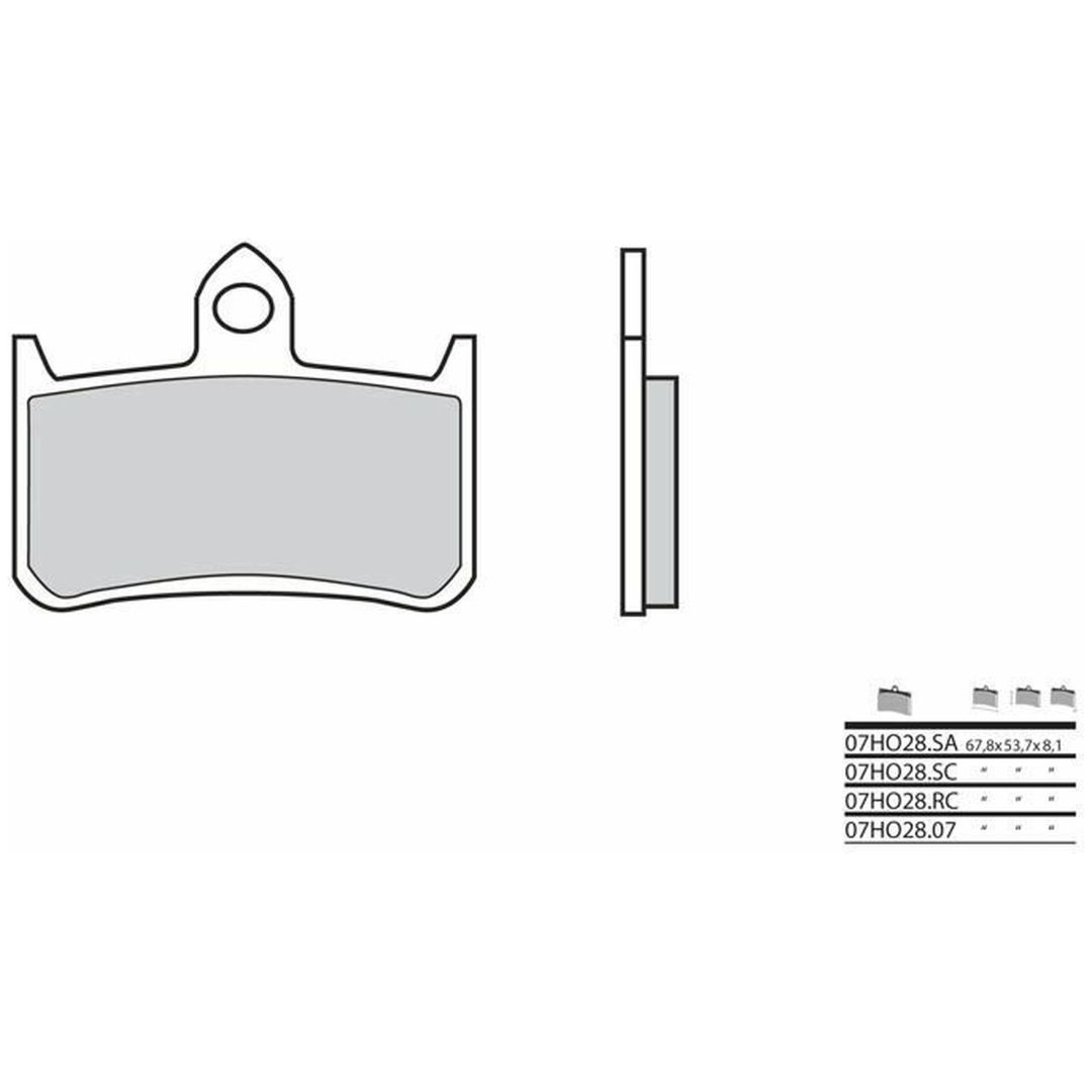 Bromsbelägg FRAM Kolkeramik Brembo – bild 2
