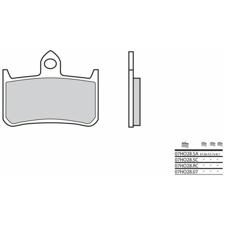 Bromsbelägg FRAM Kolkeramik Brembo – bild 2