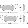 Bromsbelägg FRAM Kolkeramik Brembo – miniatyr 1
