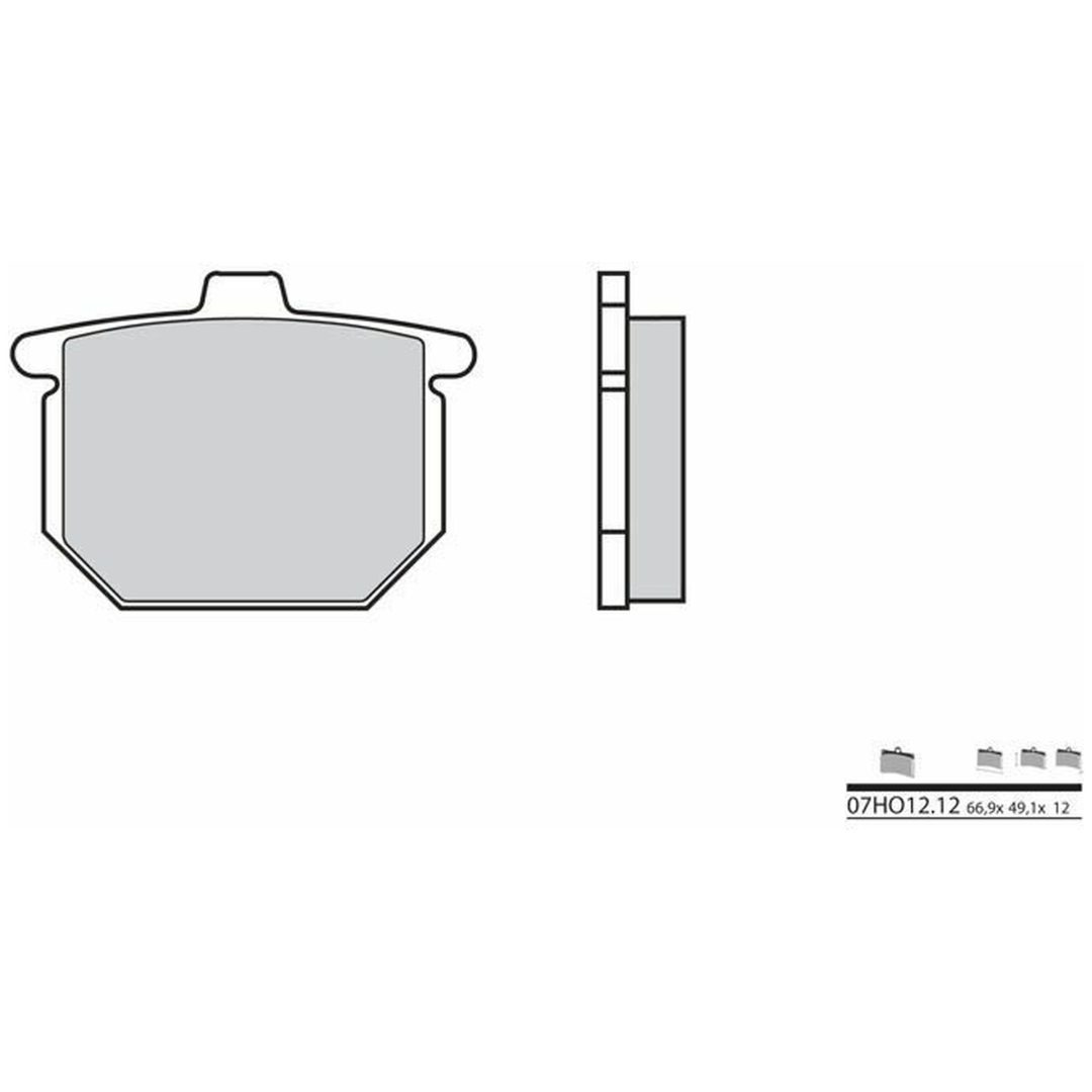 Bromsbelägg FRAM Kolkeramik Brembo – bild 2
