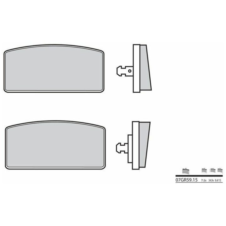 Bromsbelägg FRAM Kolkeramik Brembo – bild 2