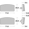 Bromsbelägg FRAM Kolkeramik Brembo – miniatyr 1