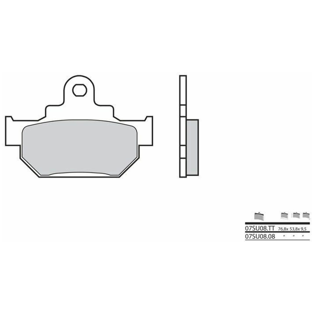 Bromsbelägg FRAM Kolkeramik Brembo – bild 2