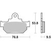 Bromsbelägg FRAM Kolkeramik Brembo – miniatyr 1