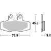 Bromsbelägg FRAM Kolkeramik Brembo – miniatyr 1
