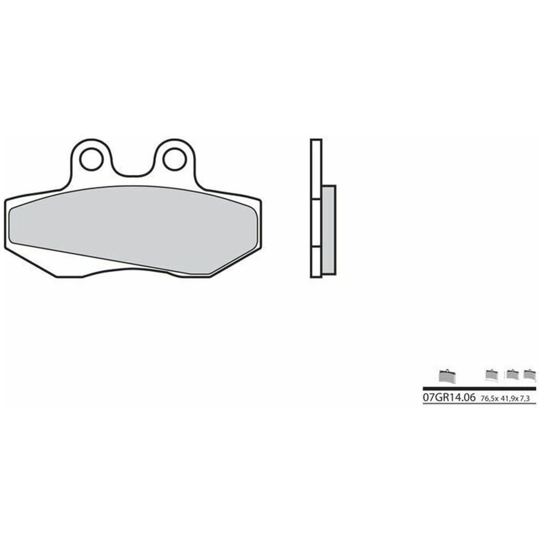 Bromsbelägg FRAM Kolkeramik Brembo – bild 2