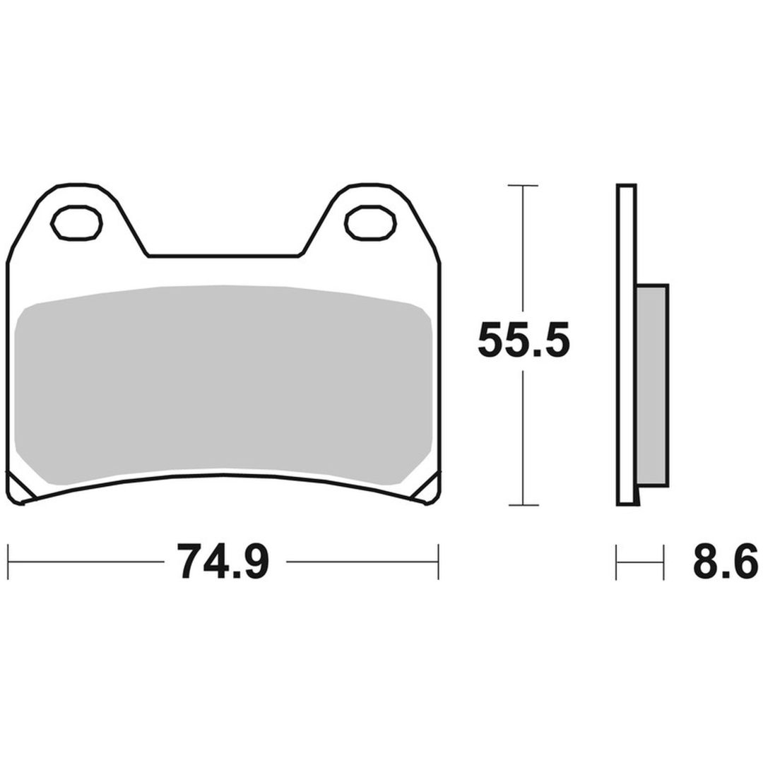 Bromsbelägg FRAM Kolkeramik Brembo