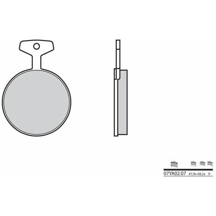 Bromsbelägg FRAM Kolkeramik Brembo – bild 2