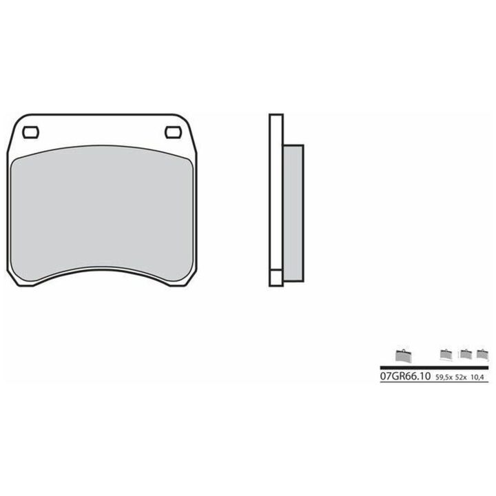 Bromsbelägg FRAM Kolkeramik Brembo – bild 2