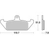 Bromsbelägg FRAM Kolkeramik Brembo – miniatyr 1