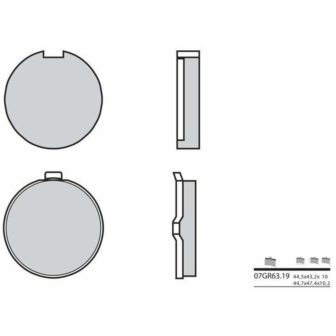 Bromsbelägg FRAM Kolkeramik Brembo – bild 2