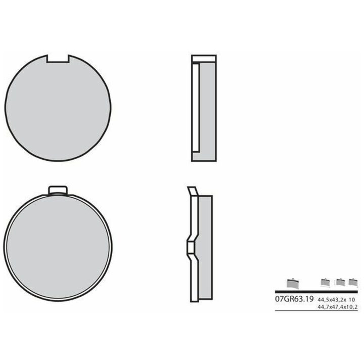 Bromsbelägg FRAM Kolkeramik Brembo – bild 2