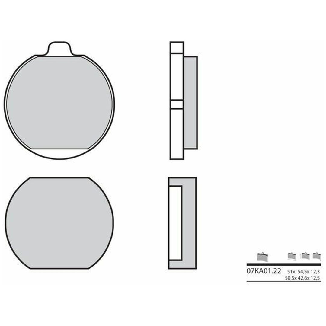 Bromsbelägg FRAM Kolkeramik Brembo – bild 2