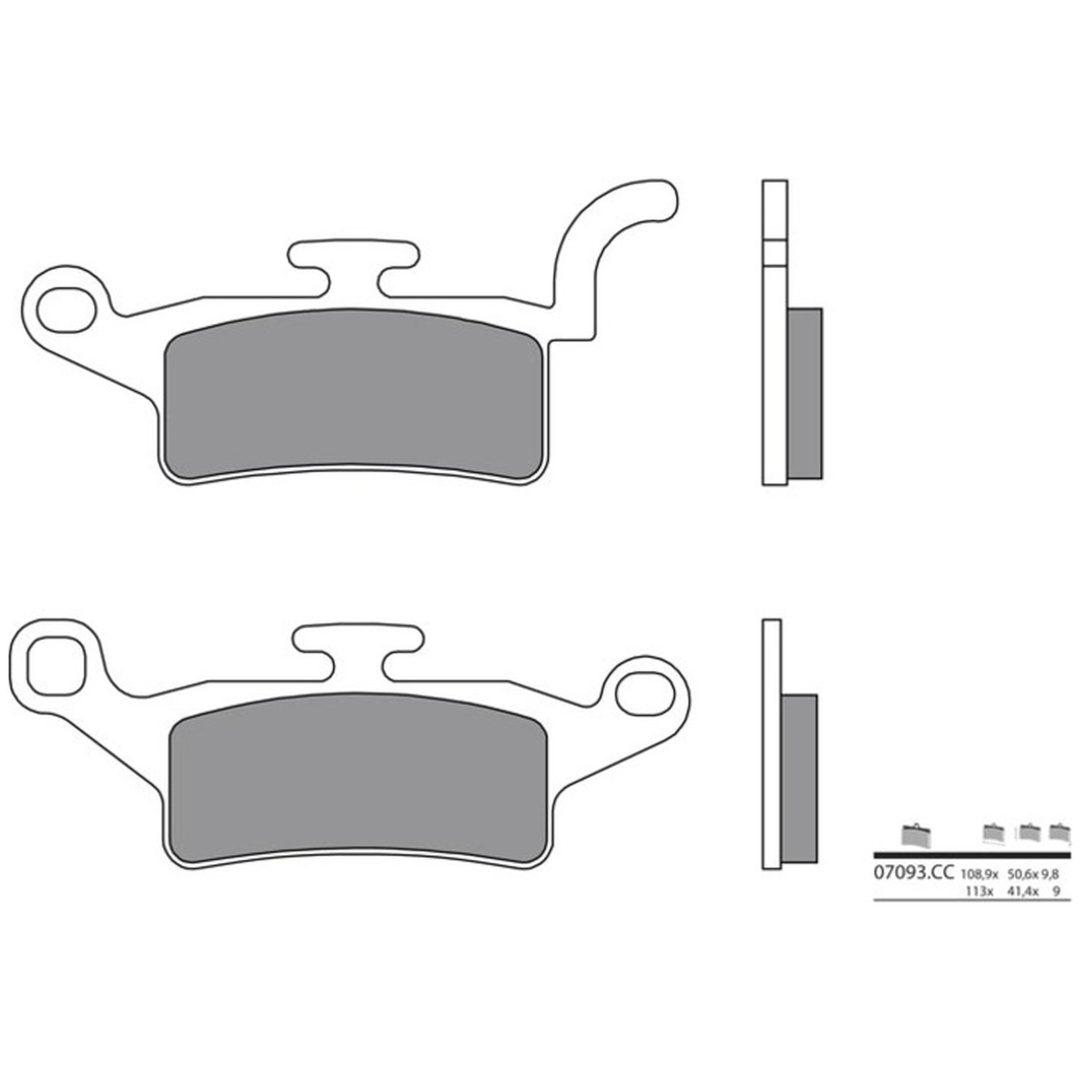 Bromsbelägg FRAM Kolkeramik Brembo – bild 2