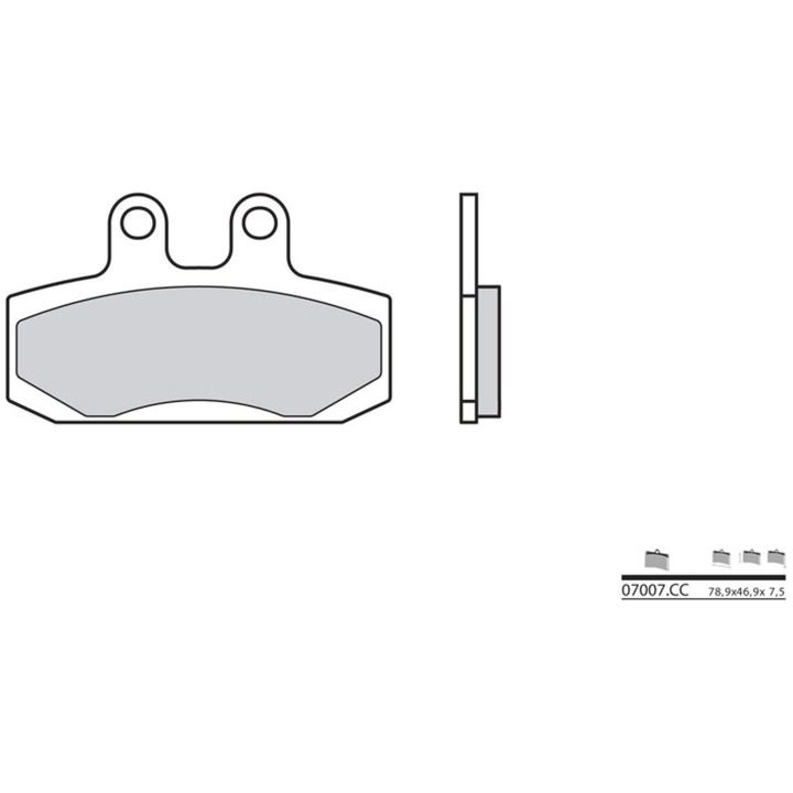 Bromsbelägg FRAM Kolkeramik Brembo – bild 2