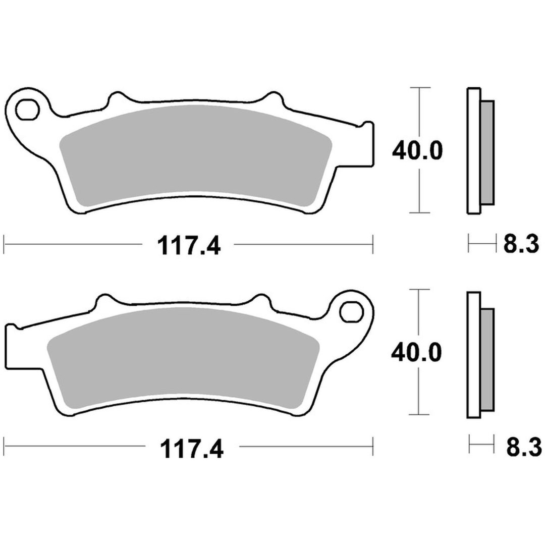 Bromsbelägg FRAM Kolkeramik Brembo