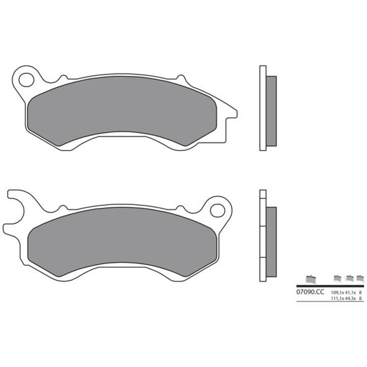 Bromsbelägg FRAM Kolkeramik Brembo – bild 2