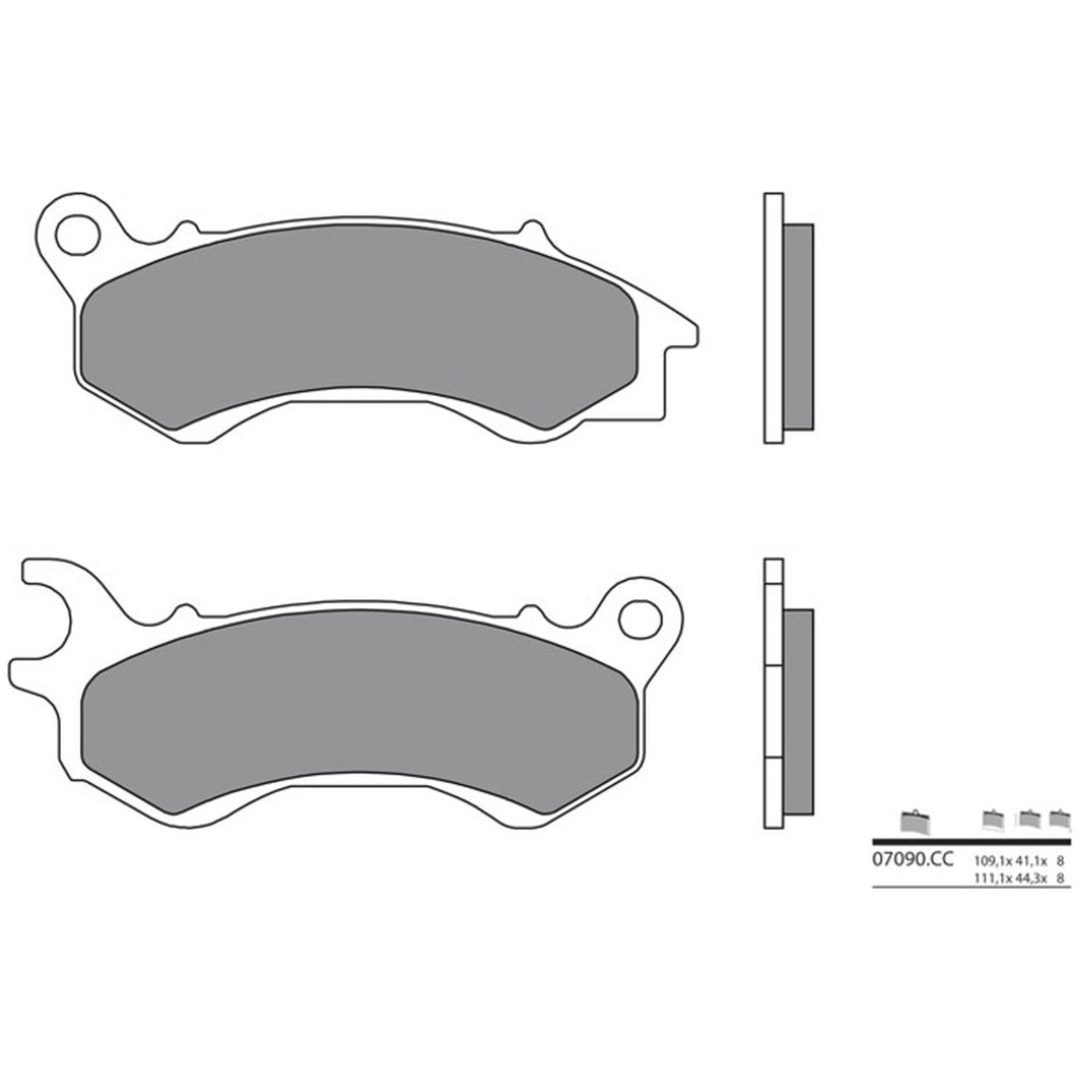 Bromsbelägg FRAM Kolkeramik Brembo