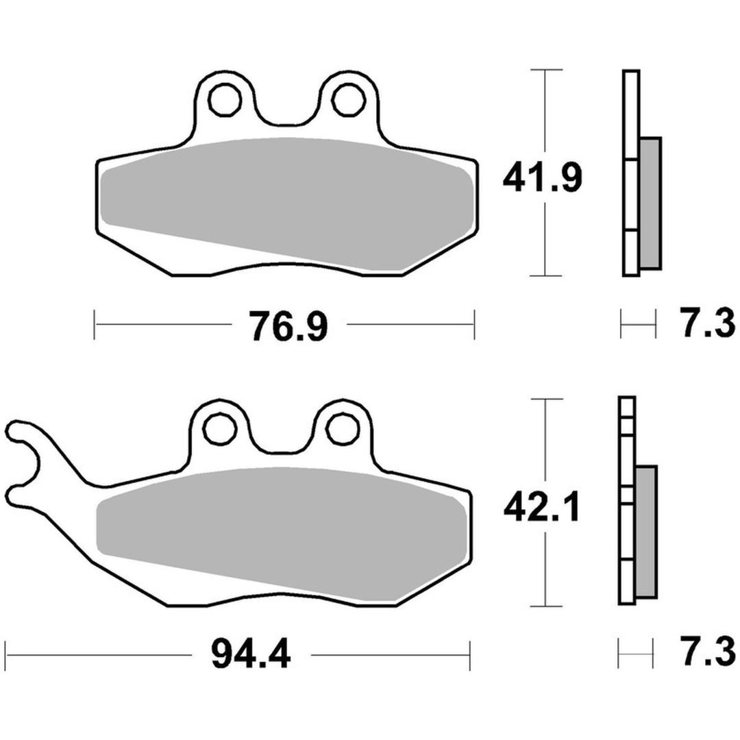 Bromsbelägg FRAM Kolkeramik Brembo