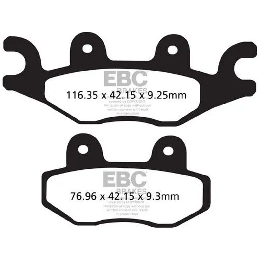 Bromsbelägg FRAM Long Life R Metall Sinter EBC BRAKE PAD SINTER ATV/MX