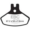 Bromsbelägg FRAM Long Life R Metall Sinter EBC BRAKE PAD SINTER ATV/MX – miniatyr 1