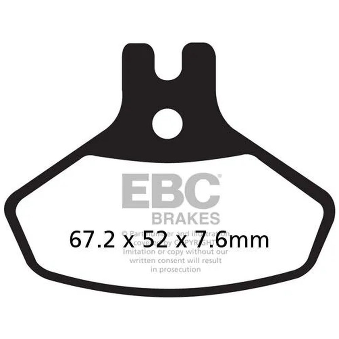 Bromsbelägg FRAM Long Life R Metall Sinter EBC BRAKE PAD SINTER ATV/MX