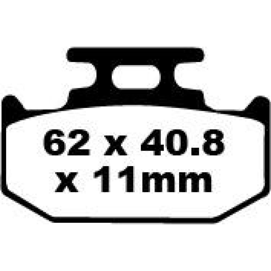 Bromsbelägg FRAM Long Life R Metall Sinter EBC EBC DISC PAD SET
