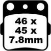 Bromsbelägg FRAM Long Life R Metall Sinter EBC EBC DISC PAD SET – miniatyr 1
