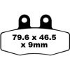 Bromsbelägg FRAM Long Life R Metall Sinter EBC Long Life – miniatyr 1