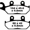 Bromsbelägg FRAM Long Life R Metall Sinter EBC Long Life – miniatyr 1