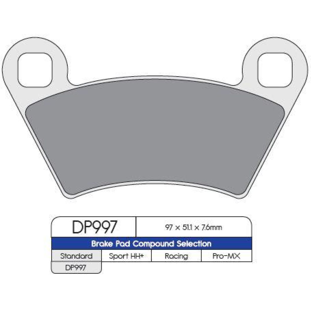 Bromsbelägg FRAM Moose Racing BRAKE PAD SINTRD DP997