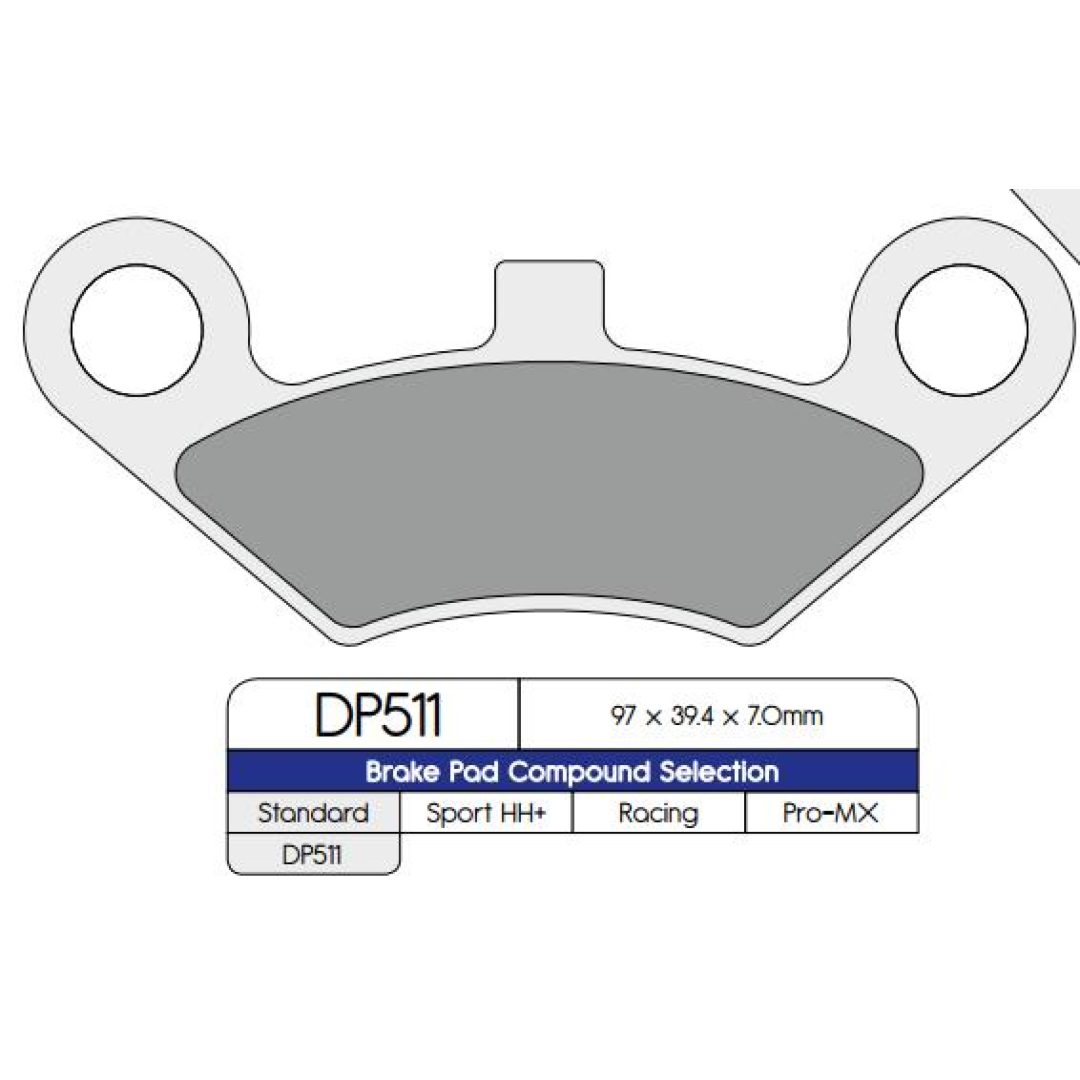 Bromsbelägg FRAM MX-Pro DP-Brakes Bromsbelägg