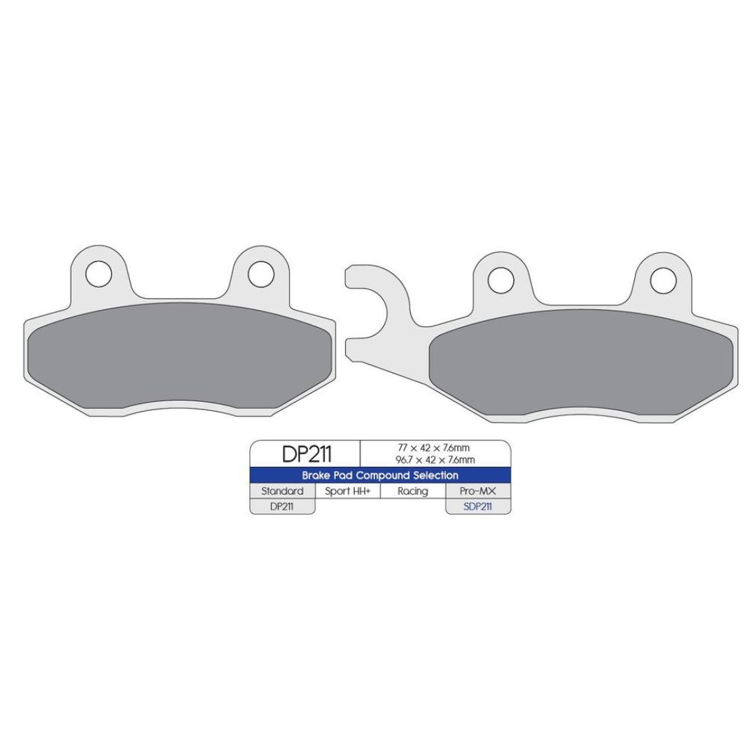 Bromsbelägg FRAM MX-Pro DP-Brakes Bromsbelägg Fram Sintered Metal High-Performance Modell: SDP Pro MX