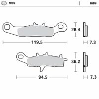 Bromsbelägg FRAM Nitro MOTO-MASTER
