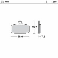 Bromsbelägg FRAM Nitro MOTO-MASTER
