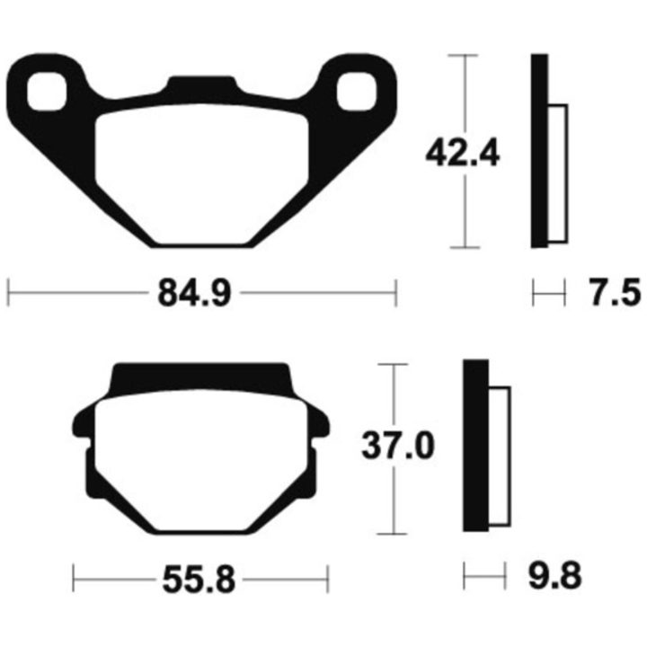 Bromsbelägg FRAM Organisk Tecnium – bild 2