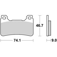 Bromsbelägg FRAM RC Carbon Ceramic Racing Brembo