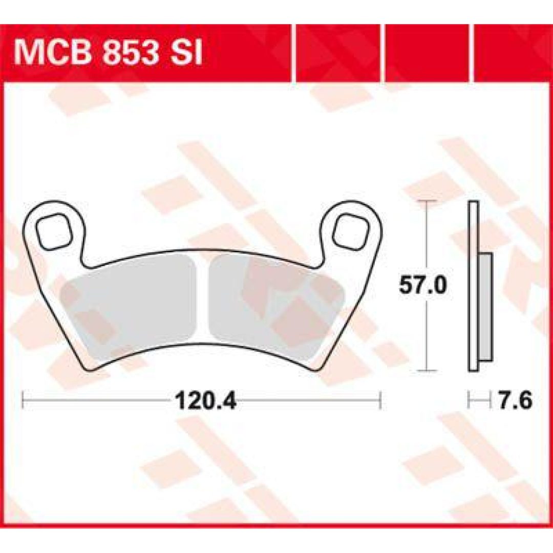 Bromsbelägg FRAM RSI Racing Sinter TRW BRAKE PAD SINTER OFFROAD